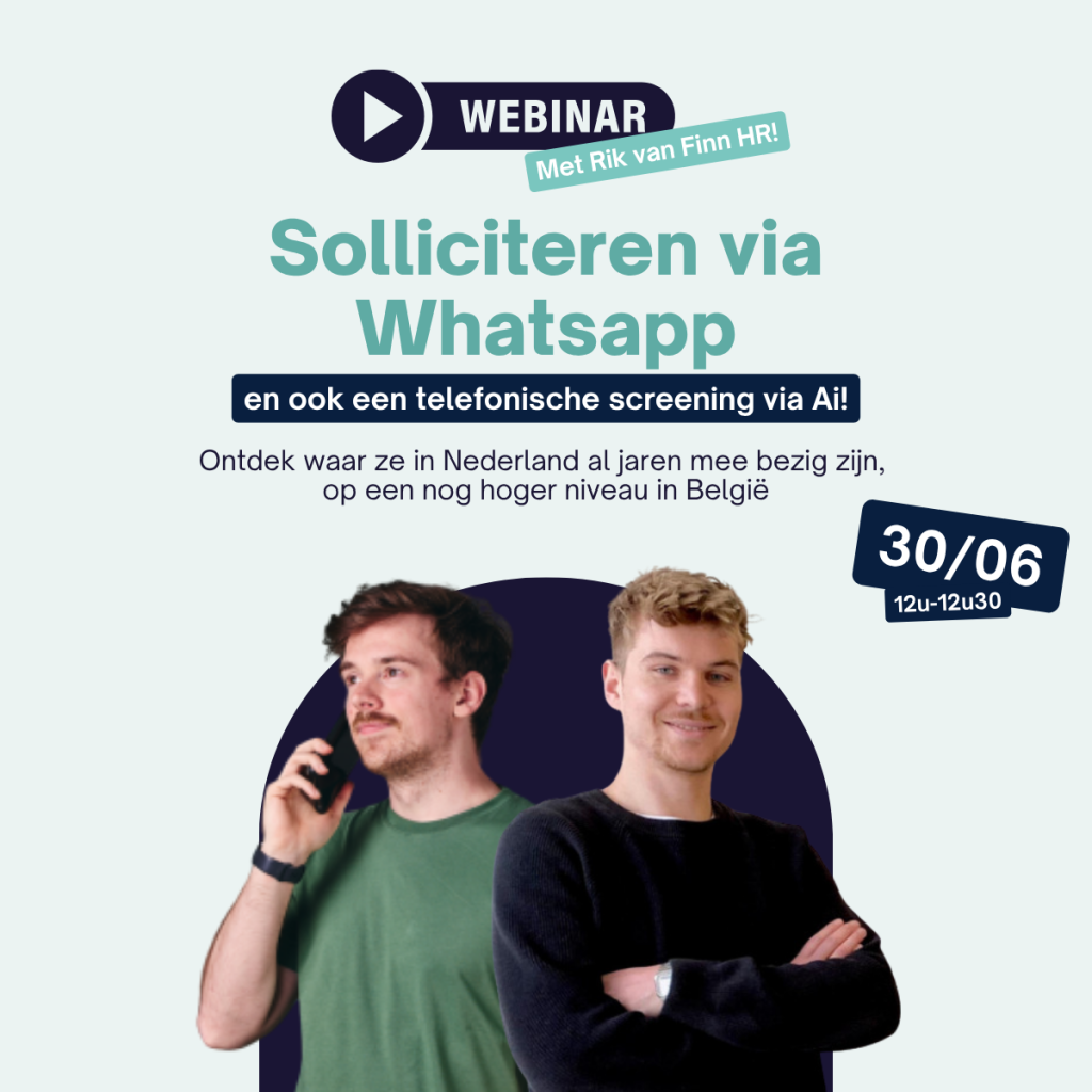 Webinar - Solliciteren via Whatsapp met Rick van Finn HR - High